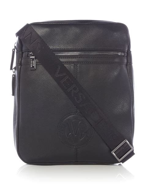 versace collection messenger bag|versace side bag men's.